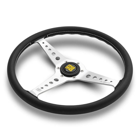 MOMO California 360mm Black Leather Steering Wheel (CAL36BK2S)
