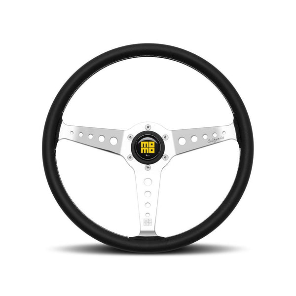 MOMO California 360mm Black Leather Steering Wheel (CAL36BK2S