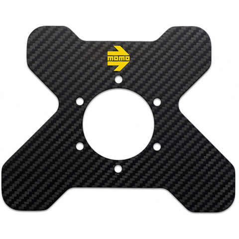 MOMO 6-Bolt Carbon Fiber Steering Wheel Plate (CARBONPLATE)
