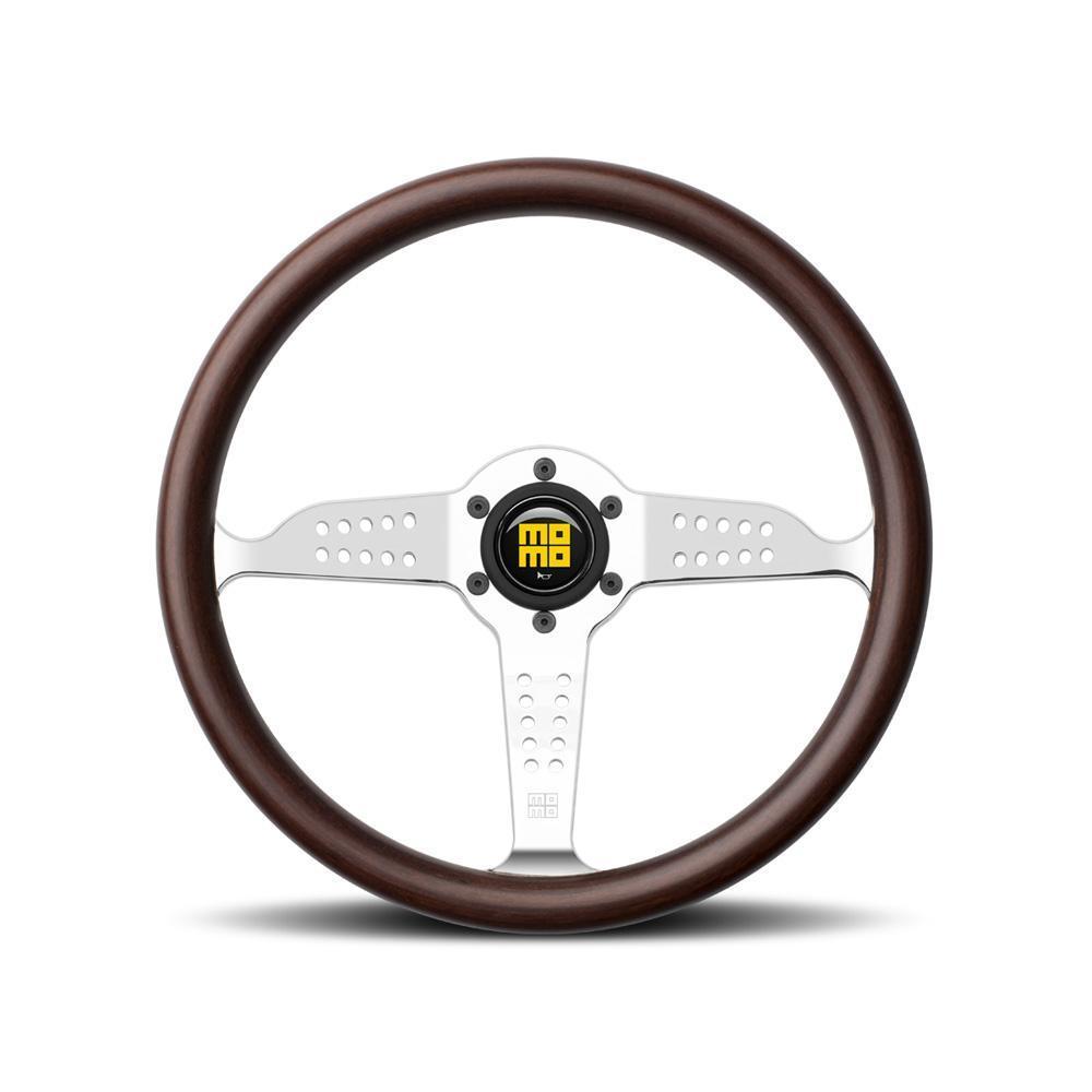 MOMO Super Grand Prix 350mm Mahogany Wood Steering Wheel