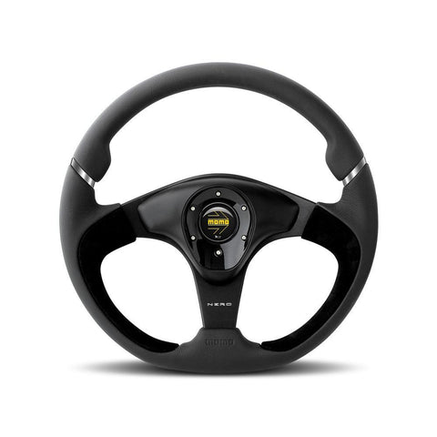 MOMO Nero 350mm Black Leather/Suede Steering Wheel (NER35BK0B)