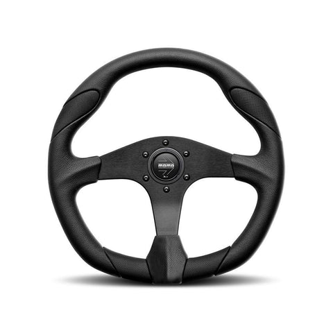 MOMO Quark 350mm Black Polyurethane Steering Wheel (QRK35BK0)