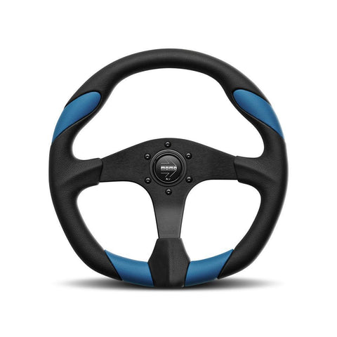 MOMO Quark 350mm Black Polyurethane Steering Wheel (QRK35BK0)