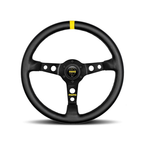 MOMO MOD.07 350mm Black Leather Steering Wheel (R1905/35L)
