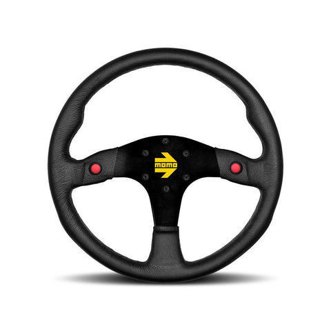 MOMO MOD.80 350mm Black Leather Steering Wheel (R1980/35L)