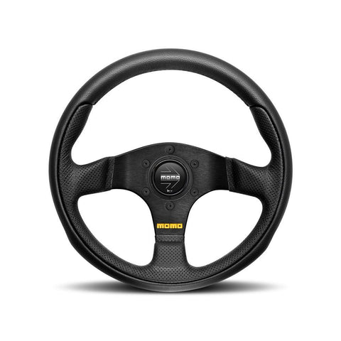 MOMO Team 280mm Black Leather Steering Wheel (TEA28BK0B)