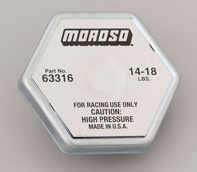 Moroso Racing Steel Radiator Cap 14 - 18 psi (63316) - Modern Automotive Performance
