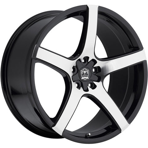 Motiv Wheels Maranello Gloss Black w/ Machined Spoke Faces 20x10 | 5x112/5x114.3 (410MB-2105940)