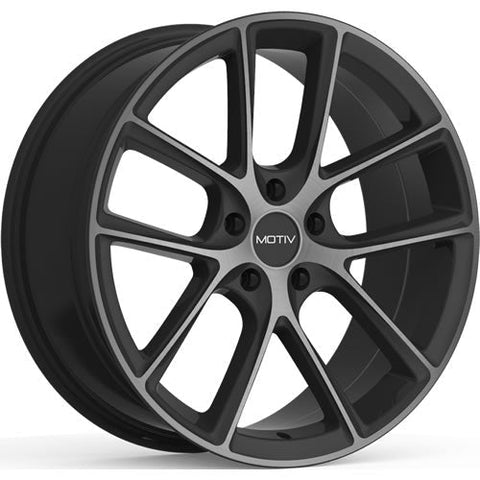 Motiv Wheels Murano Gloss Back w/ Machined Spoke Faces and a Tinted Clear Coat 18x8 | 5x114.3 (420MBDT-8806540)
