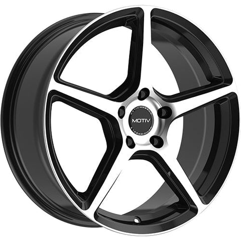 Motiv Wheels Blade Gloss Black w/ Machined Spoke Faces and Outer Lip Ring 18x7.5 | 5x114.3 (433MB-8756540)
