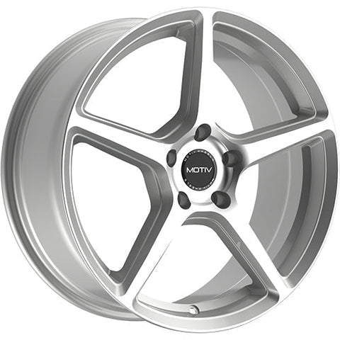 Motiv Wheels Blade Gloss Silver w/ Machined Spoke Faces and Outer Lip Ring 17x7.5 | 5x114.3 (433MS-7756540)