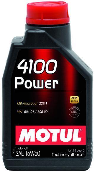 Motul 4100 Power 15W50 Oil | 1L / 1.05 qt (102773)