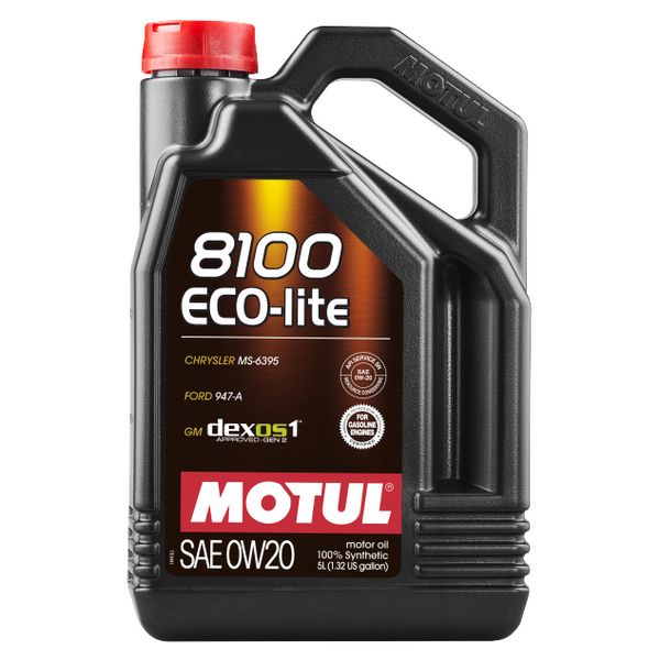 Motul 8100 ECO-lite 0W20 Synthetic Engine Oil | 5L (108536