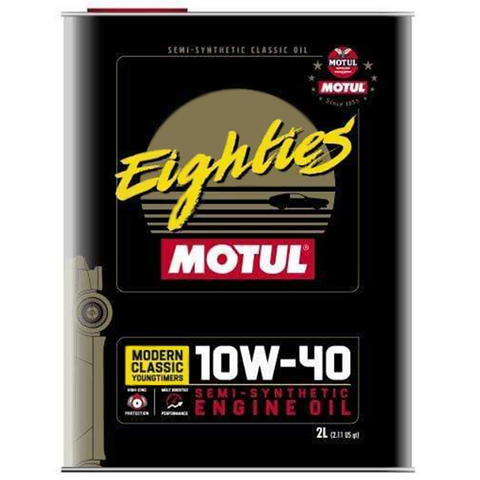 Motul Classic Eighties 10W-40 Engine Oil 2 Liters (110619)