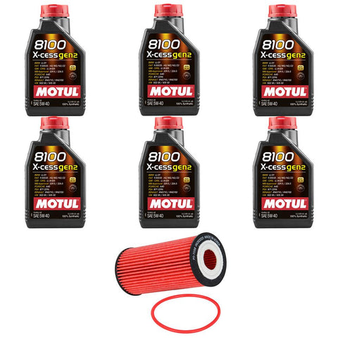 Motul 5W-40 Oil Change Kit w/ K&N HP Filter | 15-19 Audi A3/S3 2.0L & 15-18 VW Golf R 2.0L (14009)