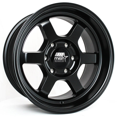 MST Time Attack 17x8.5 6x5.5 -12mm Offset Wheel (01T-78583-N12-MBK)