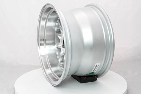 MST MT11 Series 15x9.0 4x100/4x114.3 Offset 0 Silver w/Machined Lip Wheel (11-5916-0-SILL)