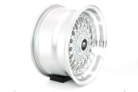 MST MT13 Series 15x8.0 4x100/4x114.3 Offset 20 Silver w/Machined Lip Wheel (13-5816-20-SILL)