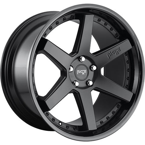 Niche Wheels Altair Gloss Black Center w/ Matte Black Lip 19x8.5 | 5x120 (M192198521+35)