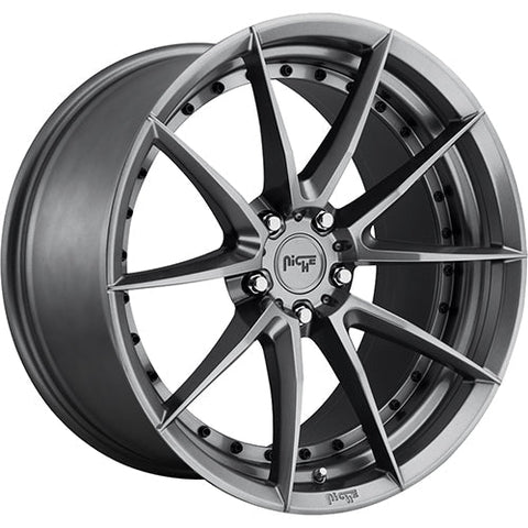 Niche Wheels Sector Gloss Anthracite Gray 19x9.5 | 5x114.3 (M197199565+40E)