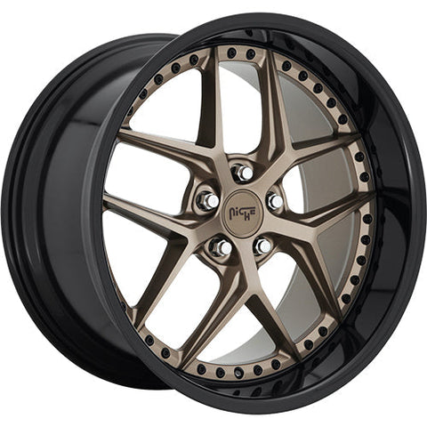 Niche Wheels Vice Matte Bronze w/ Gloss Black Lip 20x10.5 | 5x114.3 (M227200565+40)