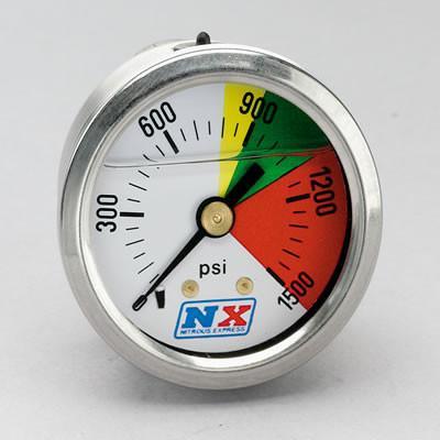 Nitrous Express Pressure Gauge - 0-1500 PSI (15508)