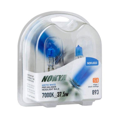 Nokya 893: Nokya Pro Halogen 37.5w - Arctic White / Pair (NOK6522)
