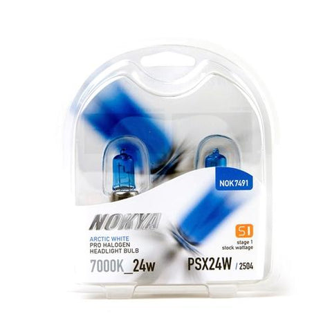 Nokya PSX24W/2504: Nokya Pro Halogen 24w - Cosmic White 5000K / Pair (NOK8091)