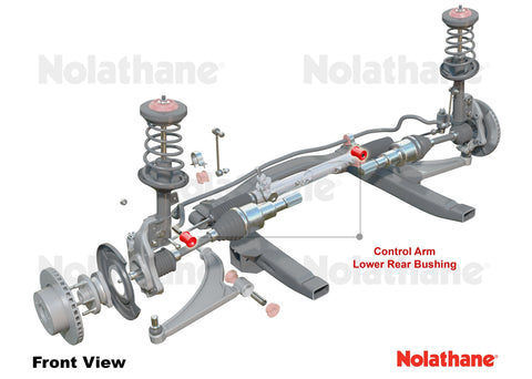 Nolathane Front Control Arm - Lower Inner Rear Bushing Kit | 1984-1999 BMW 3-Series, 1988-1995 BMW M3, and 1996-1999 BMW Z3 (REV030.0036)