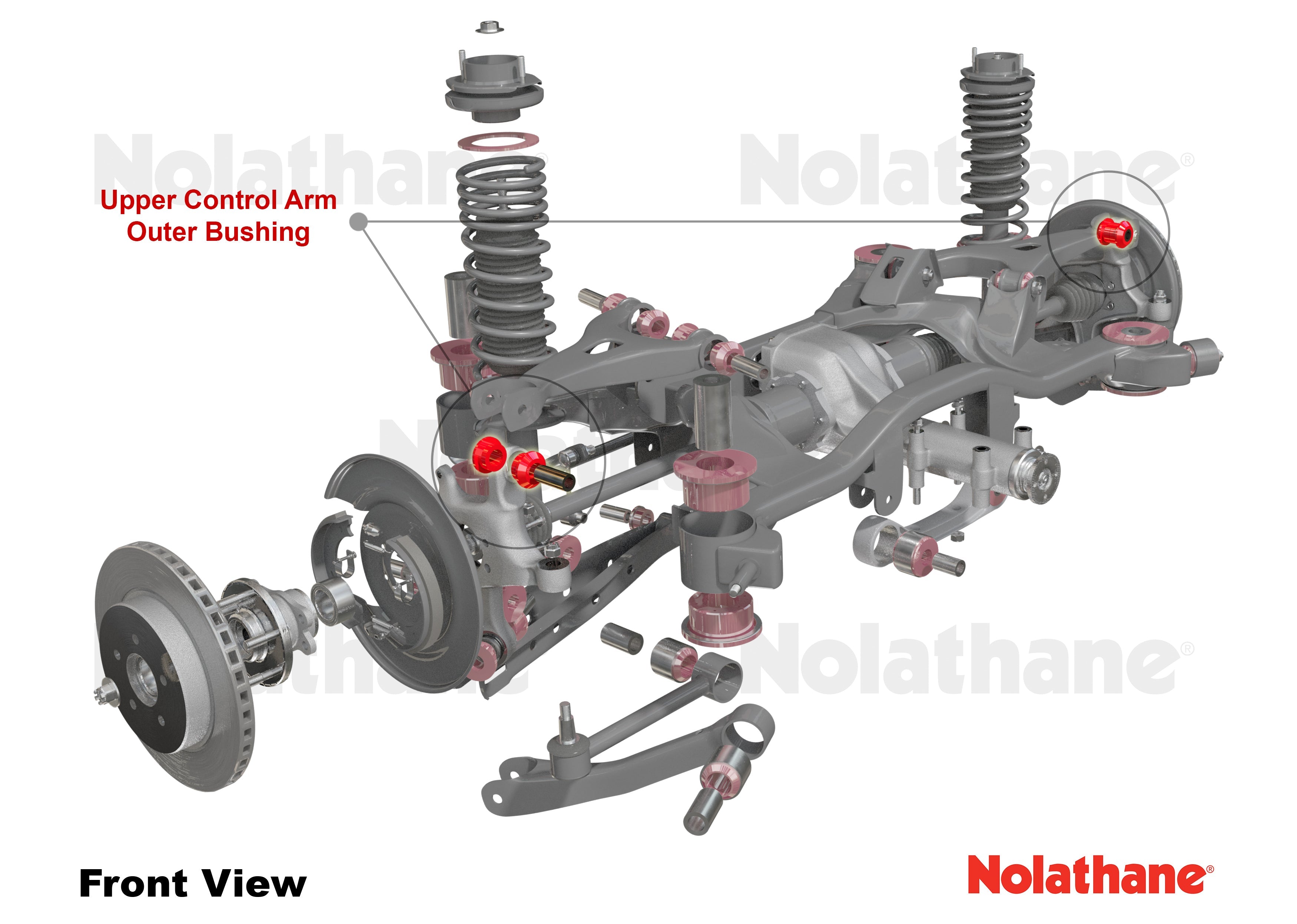 Nolathane Rear Control Arm - Upper Outer Bushing Kit | 1990-1999