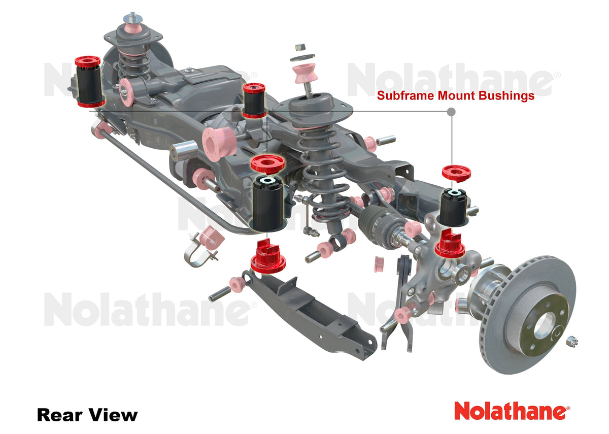 Nolathane Rear Subframe - Mount Bushing Kit | 2008 Pontiac G8 GT and 2 ...