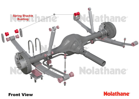 Nolathane Rear Spring - Shackle Bushing Kit  (REV166.0024)