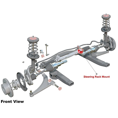 Nolathane Front Steering - Rack And Pinion Mount Bushing Kit | 2002-2014 Subaru WRX and 2004-2021 Subaru WRX STI (REV190.0072)