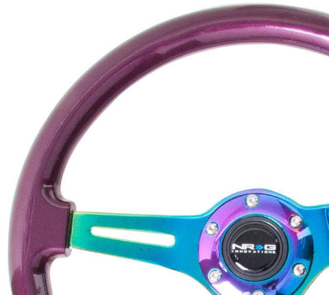 NRG 350mm Steering Wheels - NeoChrome Spokes - Standard Colors (ST-015MC)