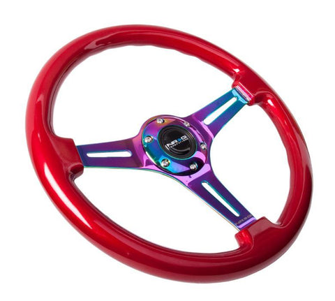 NRG 350mm Steering Wheels - NeoChrome Spokes - Standard Colors (ST-015MC)