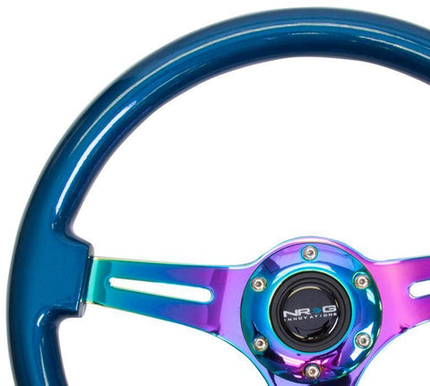 NRG 350mm Steering Wheels - NeoChrome Spokes - Standard Colors (ST-015MC)