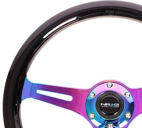 NRG 350mm Steering Wheels - NeoChrome Spokes - Standard Colors (ST-015MC)