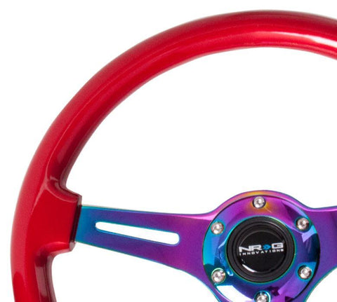 NRG 350mm Steering Wheels - NeoChrome Spokes - Standard Colors (ST-015MC)