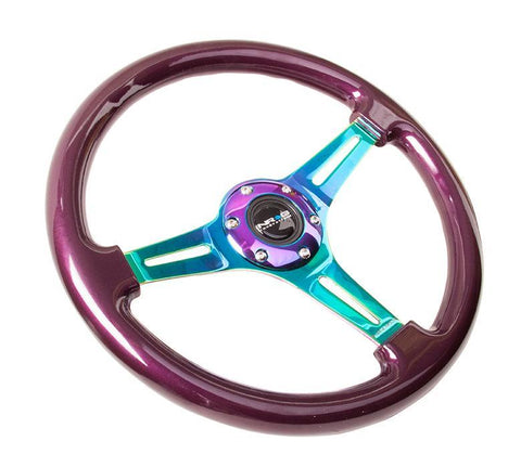 NRG 350mm Steering Wheels - NeoChrome Spokes - Standard Colors (ST-015MC)