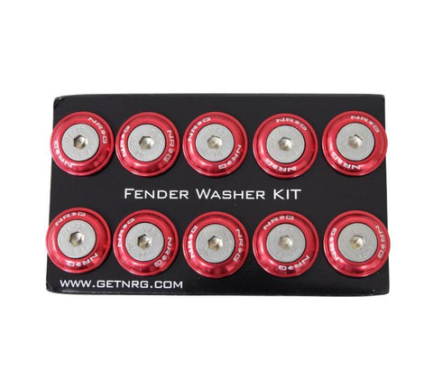 NRG Fender Washer Kit w/Rivets For Plastic - Set of 10 (FW-100)