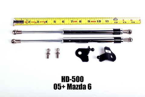 NRG 05+ Mazda 6 Hood Damper Kit Polished