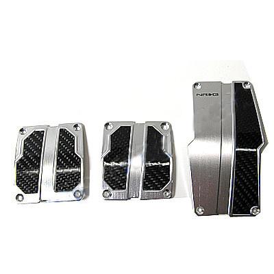 NRG Aluminum Sport Pedal Black w/ Silver Carbon MT – MAPerformance