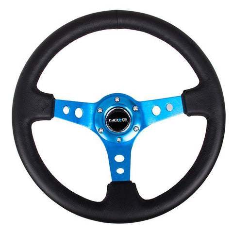 NRG RST-006 Sport Steering Wheels - 350mm x 3" Deep - Premium Leather