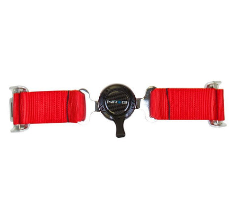 NRG 4 Point Seat Belt Harness / Cam Lock- Red