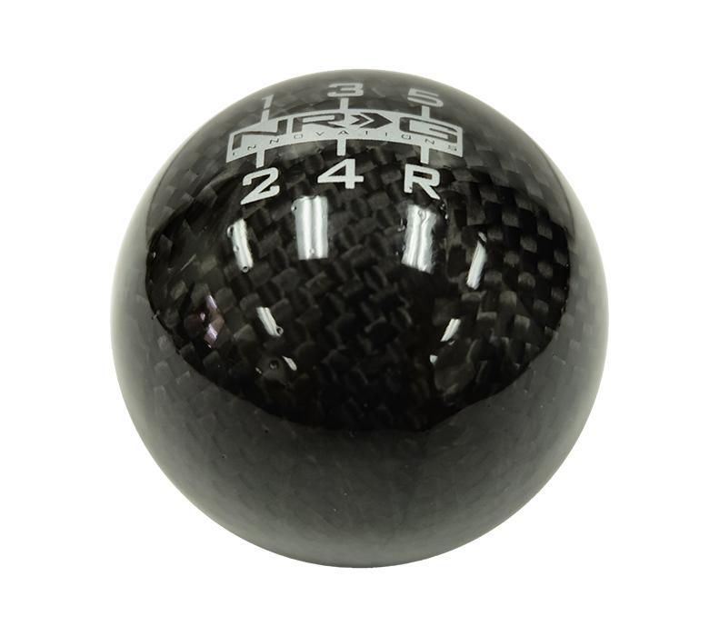 NRG Ball-Style Universal Black Carbon Fiber Shift Knob (SK-300BC