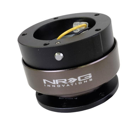 NRG Steering Wheel Quick Release Kit Gen 2.0 / 2.5 (5 hole) - Black/Black Ring (6 Hole Base, 5 Hole Top) - Modern Automotive Performance
