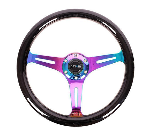 NRG 350mm Steering Wheels - NeoChrome Spokes - Standard Colors (ST-015MC)