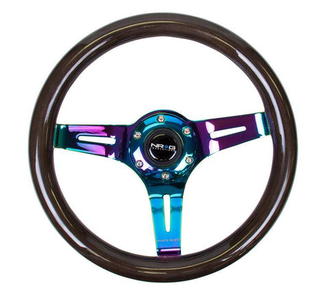 NRG 310mm Steering Wheels - NeoChrome Spokes (ST-310BK-MC)