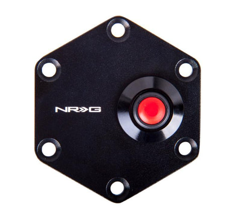 NRG Hexagonal Steering Wheel Ring w/Horn Button - Black (STR-600BK)