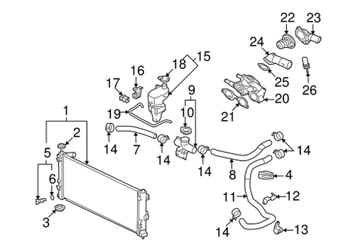 Mitsubishi OEM Coolant Reservoir Bracket | 2014-2017 Mitsubishi Lancer 2.0L/2.4L (1375A006)